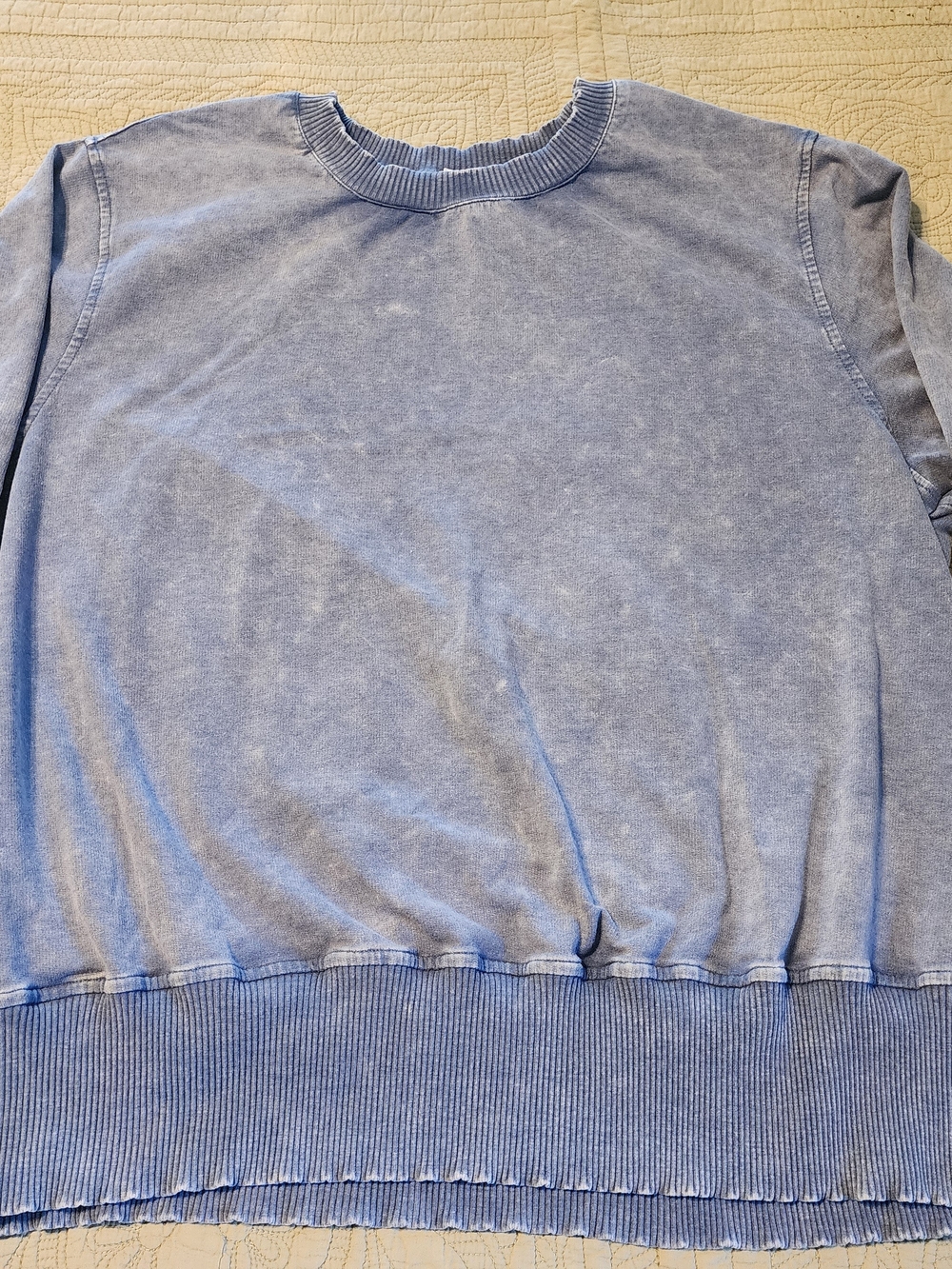 Jane and Delancey Light Blue Mineral Wash Sweatshirt